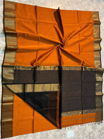 Stripe pallu maheshwari