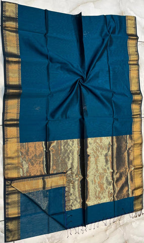 Stripe pallu maheshwari