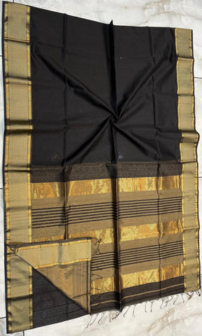 Stripe pallu maheshwari