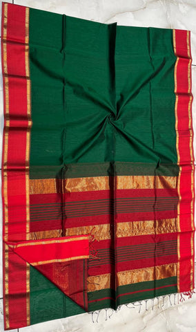 Stripe pallu maheshwari