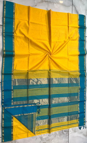 Stripe pallu maheshwari