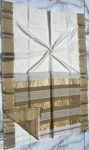 Stripe pallu maheshwari