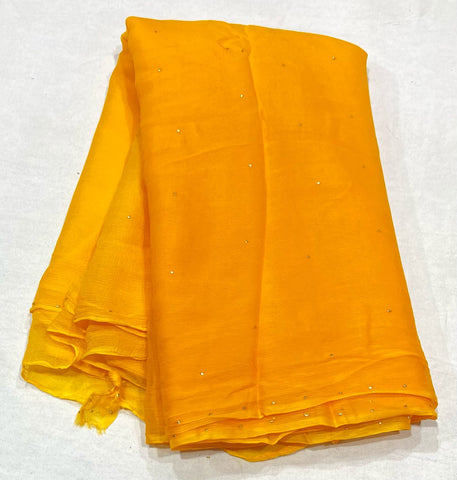 Mukesh work chiffon