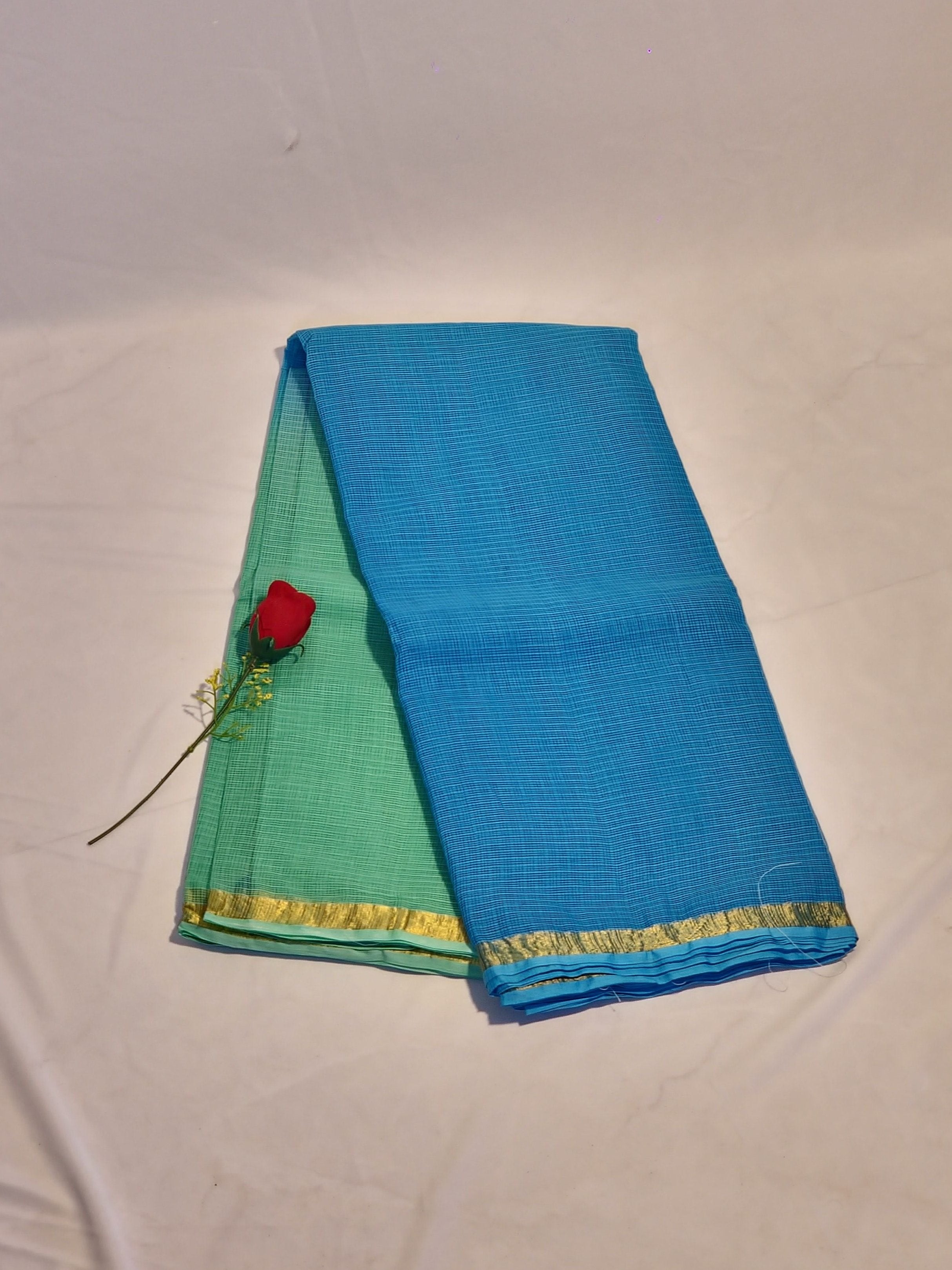 Dual tone shaded kota doria saree