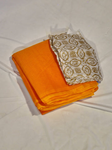 Embroidered Kota Doria saree