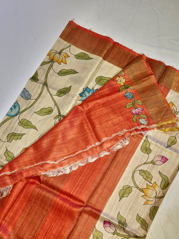 Kalamkari print Kosa saree